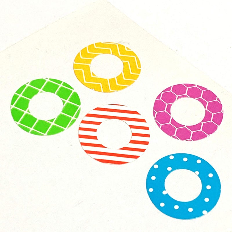 TownStix 2000 Pack, Hole Reinforcement Stickers Labels - 0.25", 20 Assorted Designs - Image 5